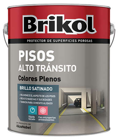 Brikol Pisos Alto Transito (Rojo, 1 Litro)