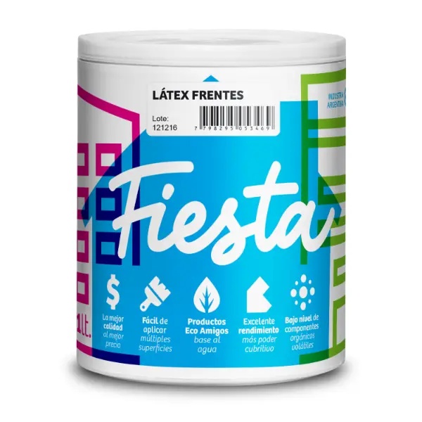 [LMFF1] Latex Muros y Frentes Fiesta (1 Litro)