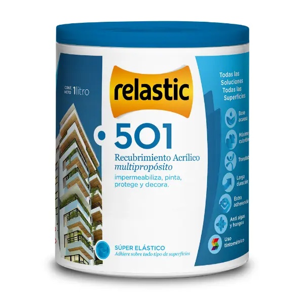 [501BAS1] 501 Recubrimiento Multipropósito Satinado (Base A, 1 Litro)