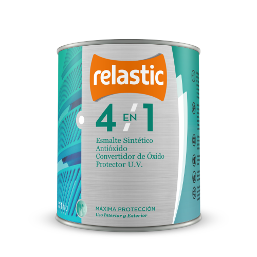 4 en 1 Esmalte Multifunción Brillante (Amarillo Medio, 0.5 Litro)